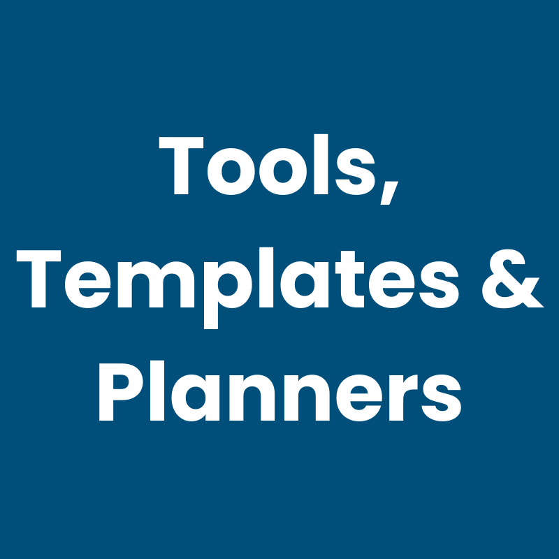 The 12-year tools, templates, and planners.